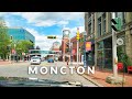 Moncton downtown drive 4k  new brunswick canada
