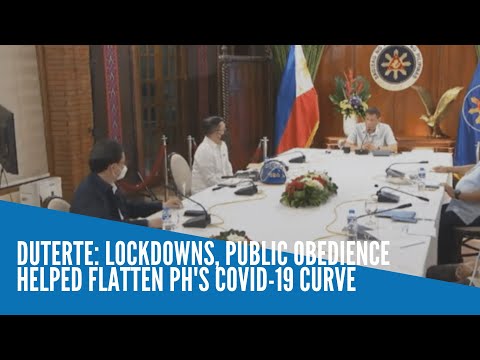 Duterte: Lockdowns, public obedience helped flatten PH's COVID-19 curve