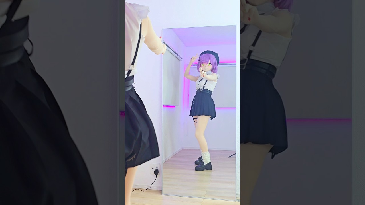 トワ様が好きすぎて滅踊ってたので、自分も踊ってみた👾　#コスプレ #着ぐるみ #常闇トワ #kigurumi #cosplay #ホロライブ