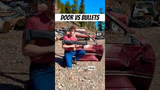 Can a car door stop a bullet? #shortsvideo