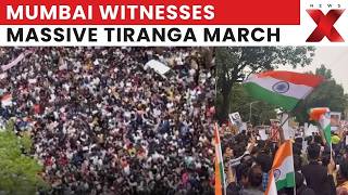 Uddhav Thackeray And Raj Thackeray Lead Joint Tiranga March In Mumbai | LIVE VISUALS