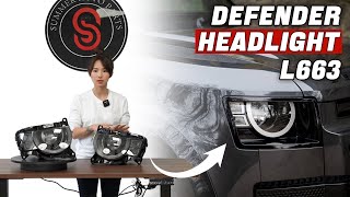 Athlete Statistics Summer Auto Parts | New Design led headlight for Land Rover Defender L663