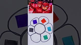 PJ Masks colour mixing #satisfying#colourmixing#pjmasks#trending#art