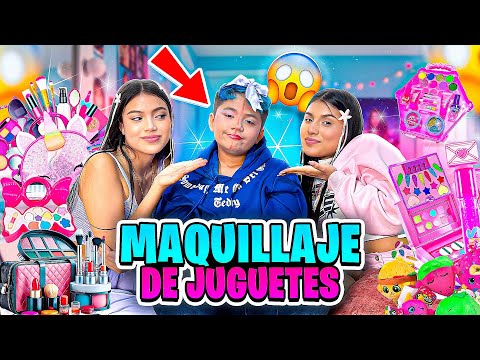 WE DO MAKEUP WITH GIRLS' TOYS 💋😱