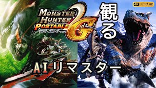 【観るゲーム】モンスターハンターポータブル2ndG ( Monster Hunter Portable 2ndG )   AIリマスター 高画質 screenshot 3
