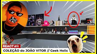 MANGÁ SHELF TOUR 📚 JOÃO VITOR | @TheGeekHolic | Coleção dos MangáTubers‼️ 【𝗥𝗘𝗔𝗖𝗧 #𝟭𝟭】