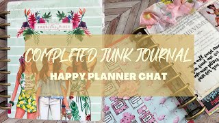 Completed Junk Journal Flip: Happy Planner Summer Journal 2022