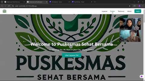 Demo Website Puskesmas Sehat Bersama Kelompok 1 Pemrograman Web 1