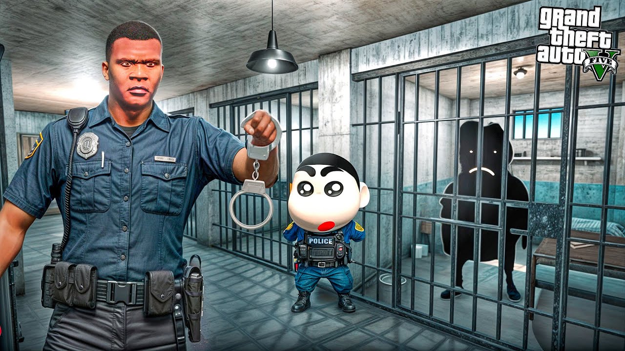 GTA 5: Shinchan & Franklin Investigate Prison Escape In Gta 5
