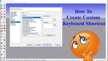 How to set custom keyboard shortcuts for each tool in sketchup.