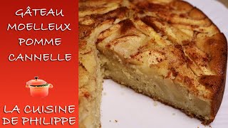 Gâteau Moelleux Pomme Cannelle