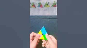 How to solve pyramid cube 😁😲 #youtube #shorts #rubikcube #@KingofCubers