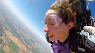 Kailee's first skydive at SkyDance SkyDiving - HighlightsMovie