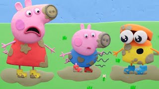 Peppa Pig \& Doh-Doh's Puddle Jump | Funny Cartoons for Kids | Play-Doh Show