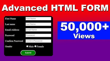 5. How to make html form with table | Html Forms, HTML form input type tag, cyber warriors