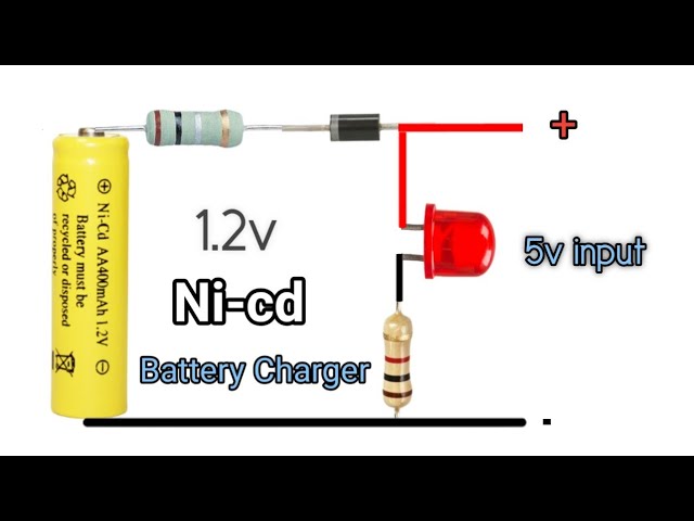 How to Make Simple 1.2v Ni-Cd Battery charger