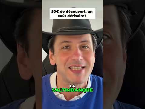 50€ dans le rouge ? La banque vous coûte une fortune ! #shorts