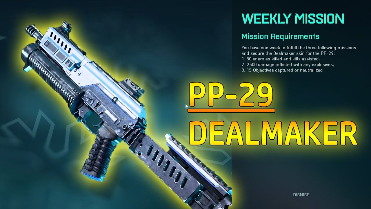 PP-29 (DEALMAKER Skin) Gameplay - Battlefield 2042 - YouTube