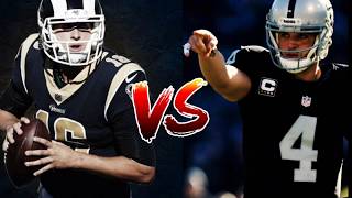 Los angeles rams face off against the oakland raiders (monday night
football) 2018 week 1