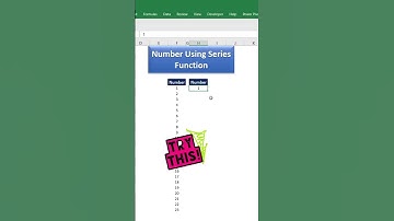 How to Generate a Number in Excel #shortsfeed #shorts #viral #excel