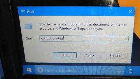 how to open devices and printers by run command in windows 10 laptop