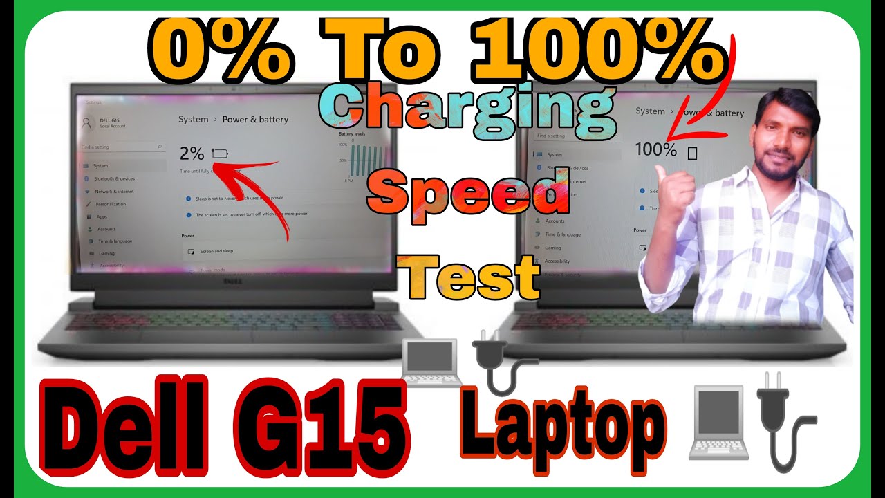 Dell G15 5511 Charging speed Test|Dell Laptop battery charging|Laptop ...
