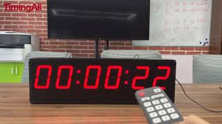 How to set multiple reminder countdown clock for double sided 6 digits 4 inch multifunctional timer.