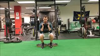 Heels Elevated Goblet Squat