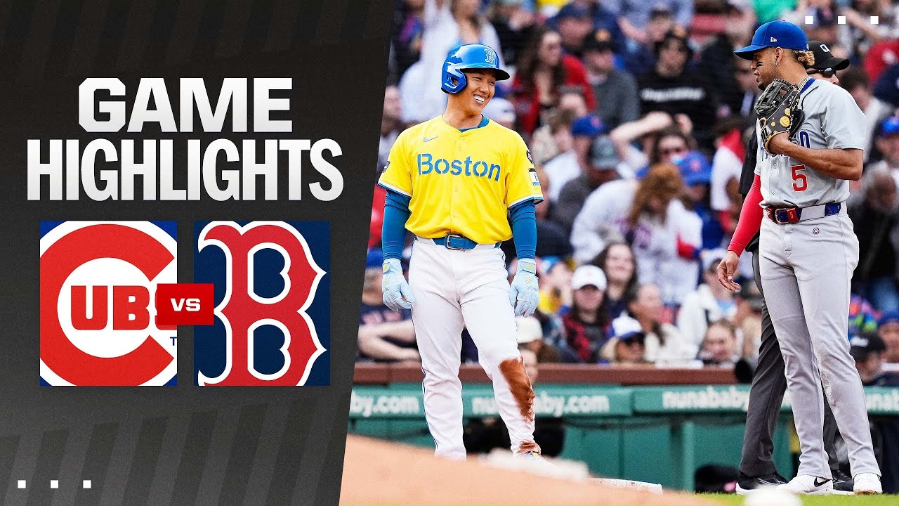 Red Sox vs Cubs Game Highlights 42724  MLB Highlights