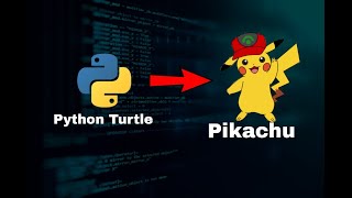 ⚜Pikachu Pokeman Drawing Using Python Turtle Graphics🍃 Python Coding🦋 Programming💞