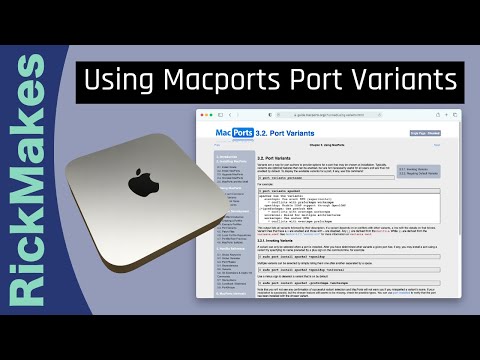 Using Macports Port Variants