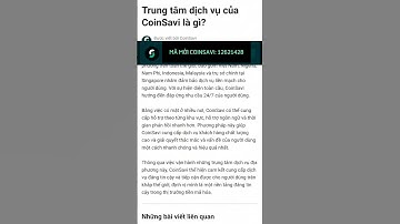 Trung Tâm Dịch Vụ Của CoinSavi là gì?