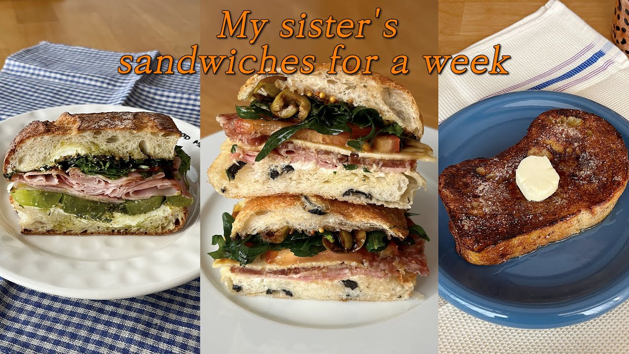 우런니 일주일 출근길 샌드위치 호다닥 도시락 part.16