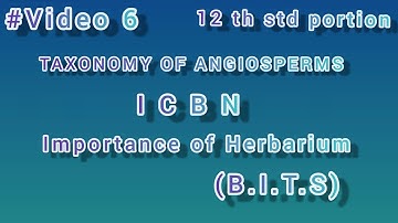 ICBN  | Importance of Herbarium | Taxonomy of angiosperm | BOTANY IN TAMIL by SURYA | #Video 6