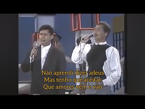Leandro e Leonardo - Não Aprendi Dizer Adeus (1991) Legendado #sertanejoraiz #sertanejobrasileiro
