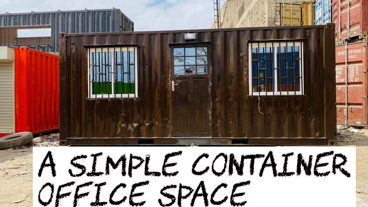 A SIMPLE 20ft CONTAINER OFFICE SPACE |container series vlog