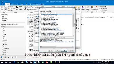 Outlook-Rules:  Tự động forward email cho người khác