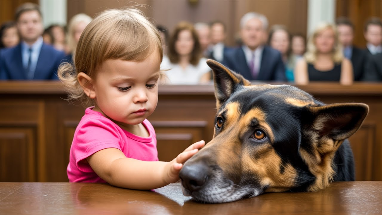 Una bimba di 3 anni parla al cane poliziotto in tribunale: nessuno era pronto alle sue parole