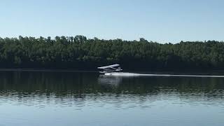 Pa12 Floatplane Taking Off In Canada