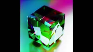 colorful glass cube #b3d #youtubeshorts #voronoi