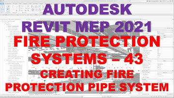 REVIT MEP 2021 - FIRE PROTECTION SYSTEMS - 43 CREATING A PIPING SYSTEM
