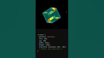 "3D Magic Cube Animation with HTML & CSS | Fast Guide" #coding