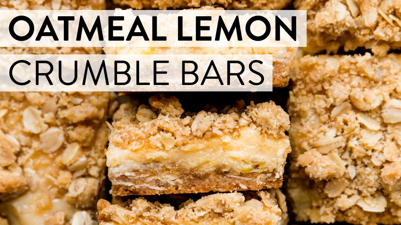 Oatmeal Lemon Crumble Bars