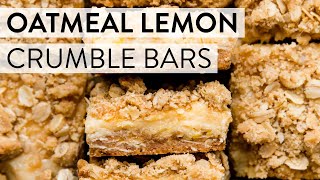 Oatmeal Lemon Crumble Bars | Sally's Baking