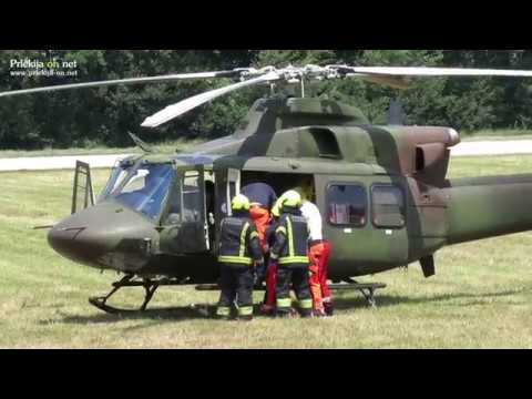 Posredovanje helikopterja Slovenske vojske v Ljutomeru