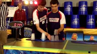 Celebrity Overall Doubles Sport Stacking World Record 5.953 (William Orrell and William Polly) Wealth
