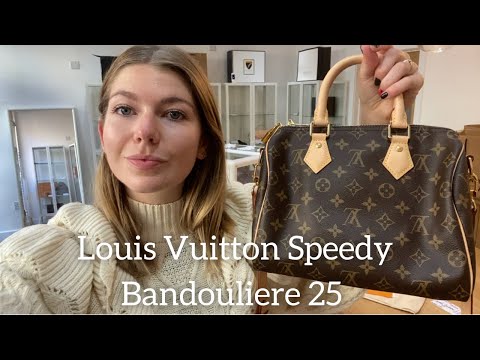 My SPEEDY BANDOULIÈRE 25 in DE finally arrived! My first LV bag.❤️ (I  paired it with my Murakami flower). [Thanks to the ppl on here who gave me  tips to how to