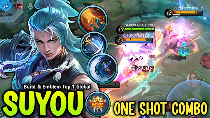 SUYOU NEW 1 SHOT BUILD & EMBLEM 100% SUPER BROKEN DAMAGE 😱 (you must try) - BUILD TOP 1 GLOBAL SUYOU