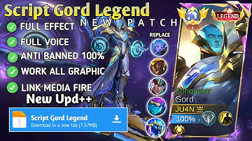Script Gord Legend - Conqueror No Password | Full Effect Voice | New Patch
