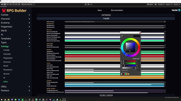 Custom Editor Theme for Unity RPG Builder